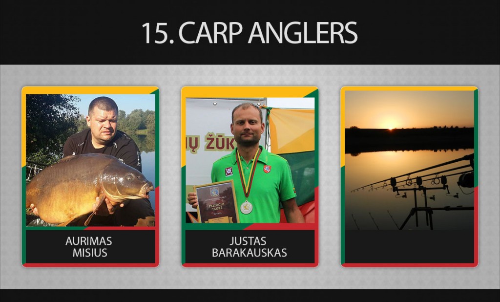 15 komanda carp anglers