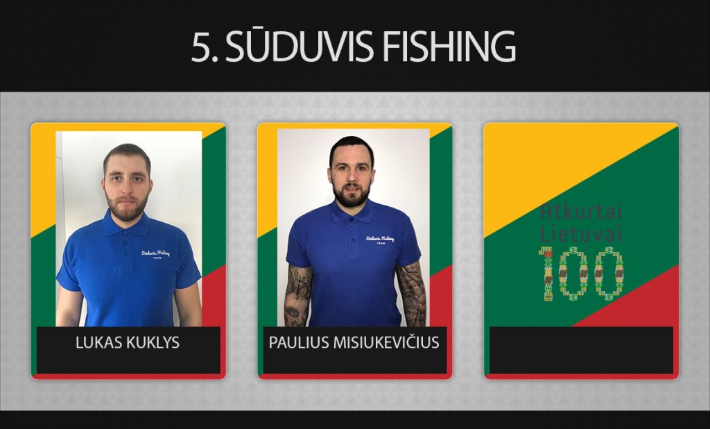 5 komanda Sūduvis Fishing